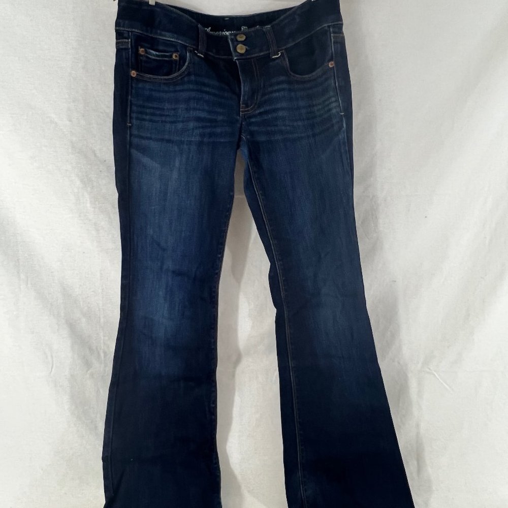 Dark wash flare jeans